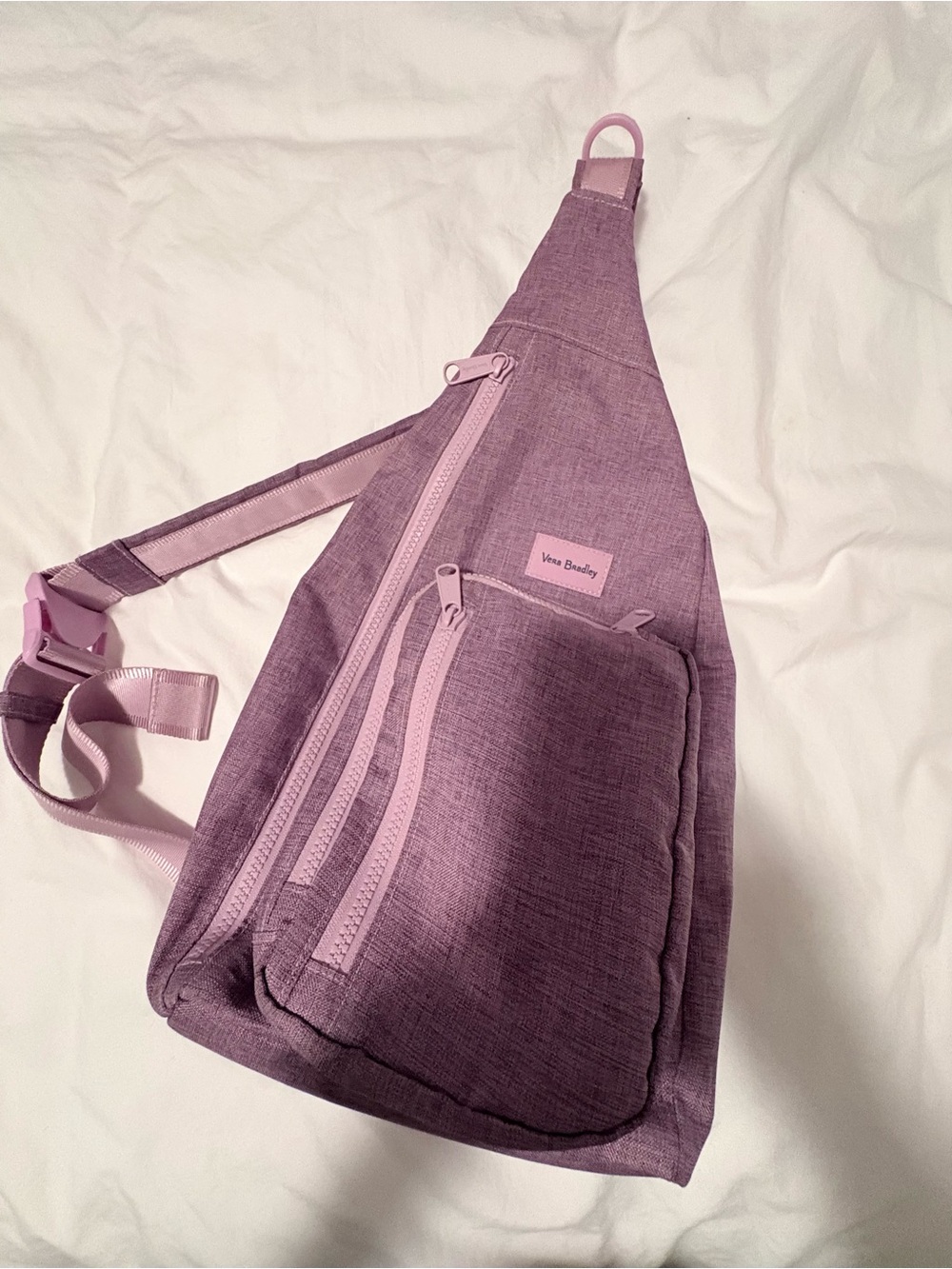 Vera Bradley Pink Lavender Sling Crossbody Bag